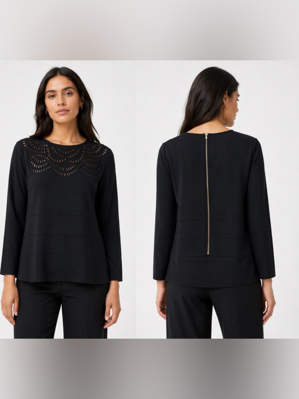 French Designer Leo Guy Top.
Labeled size 4 but will fit Medium best.